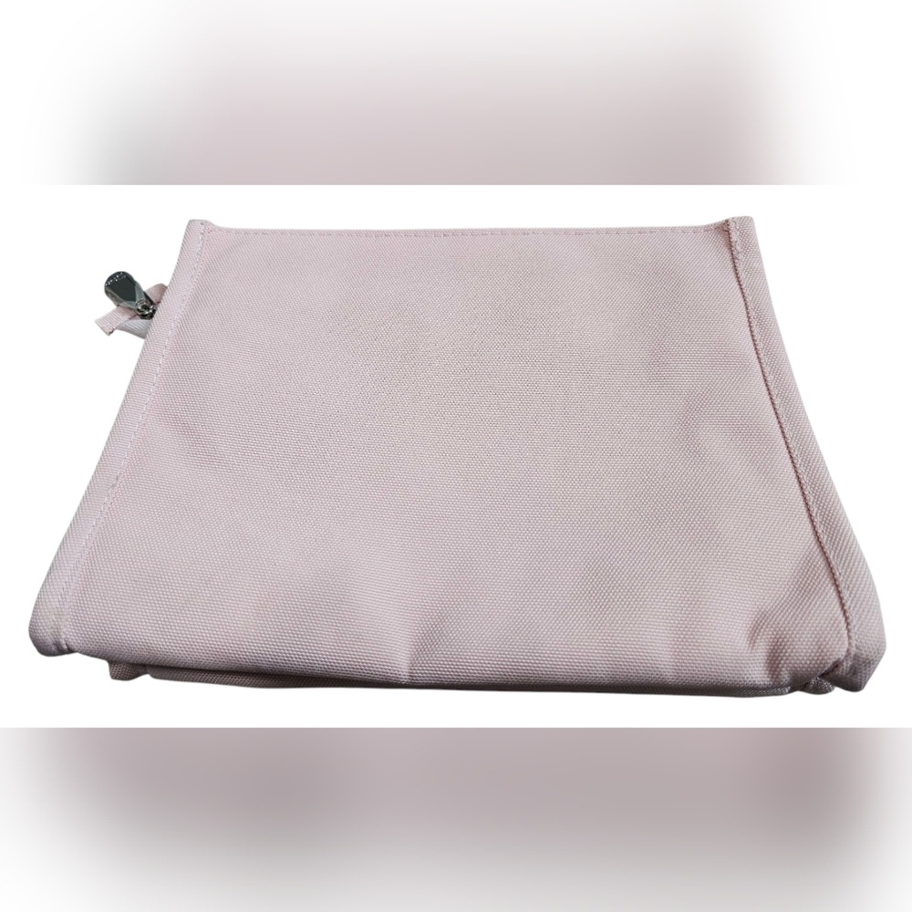 Christian Dior Light Pink Canvas Pouch W/ Zipper Closure And Sample Parfum. NEW - Picture 3 of 8